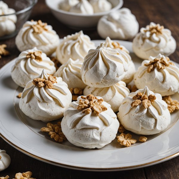Quelle est la recette pour des meringues à la vanille croquantes?